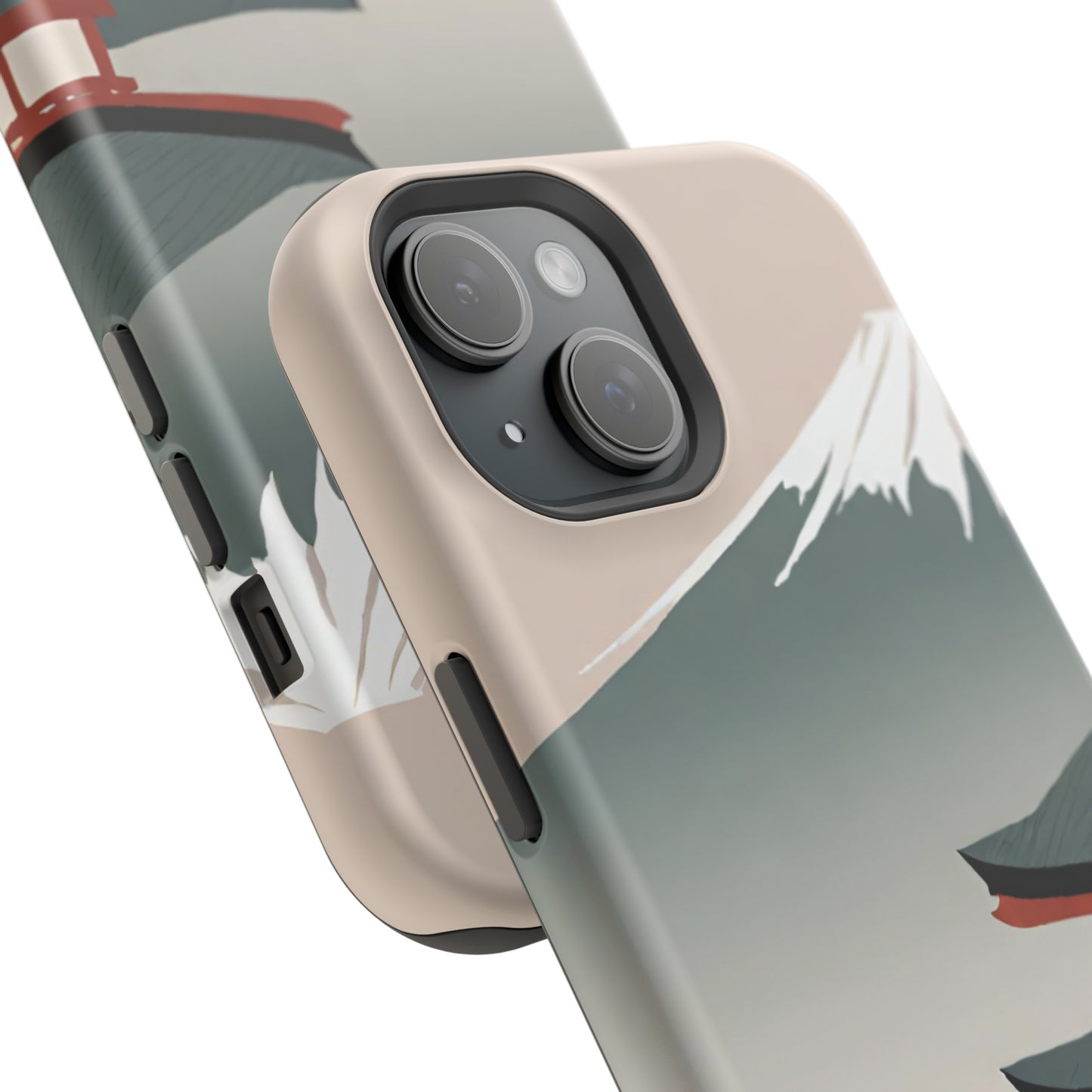 Japanese Fuji Minimalist MagSafe Tough iPhone Case