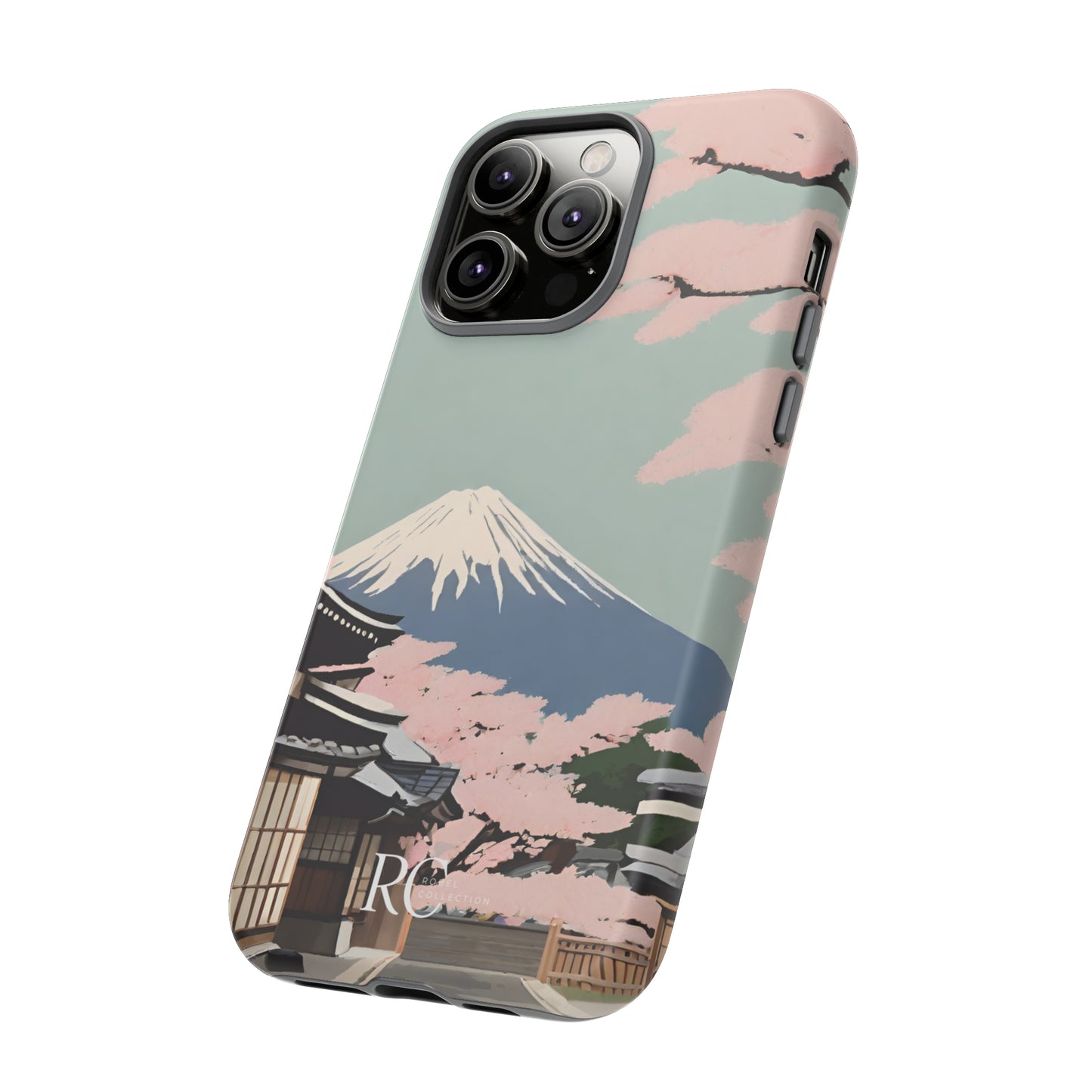 Japan-inspired Green Minimalist Tough iPhone Case